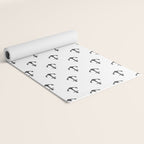 Simple black white modern nautical anchor Yoga Mat Gallery Image 2