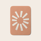 Sun Line Minimalist - Orange Bath Mat Gallery Image 1