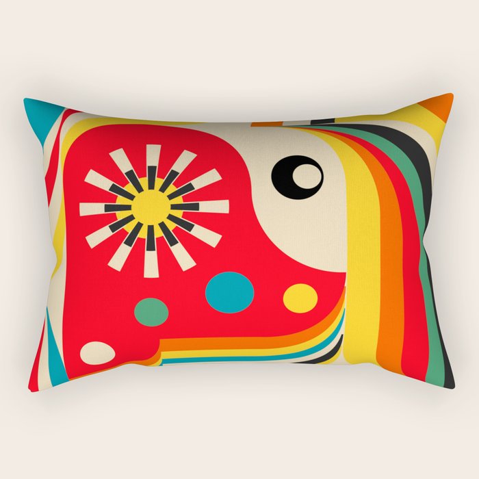 Sunshine Sparkling Girl Rectangular Pillow Gallery Image 1