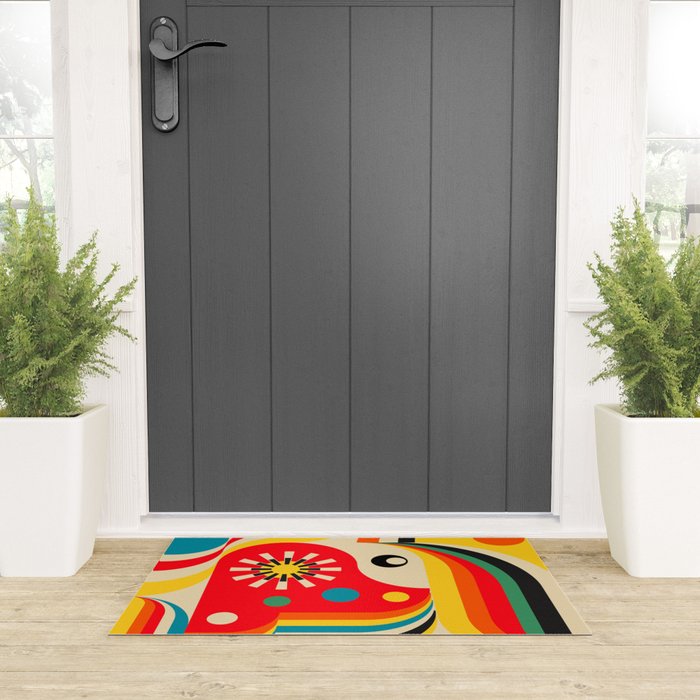 Sunshine Sparkling Girl Welcome Mat Gallery Image 3