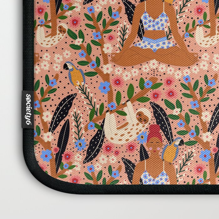 Yoga Plant Woman Portrait Laptop Sleeve Gallery Image 3