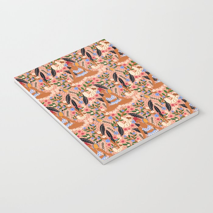 Yoga Plant Woman Portrait Notebook Gallery Image 3