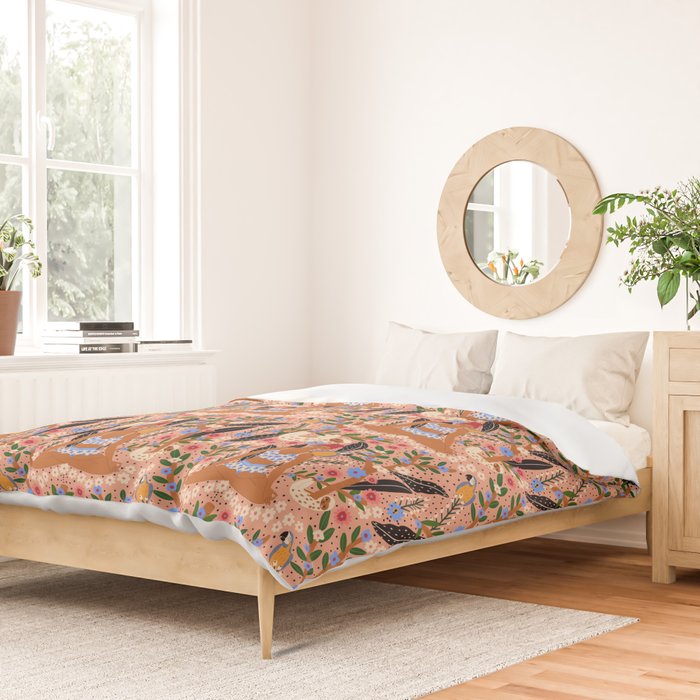 Yoga Plant Woman Portrait Duvet Cover Gallery Image 2