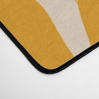 Retro 60s 70s Flowers Thulian Pink Orange Cream Pattern Desk Mat Gallery Image 4