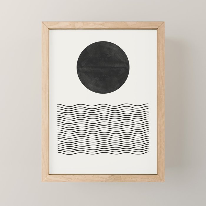 Modern Waves Mini Art Print Gallery Image 1