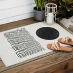 Modern Waves Outdoor Rug Gallery Image 2