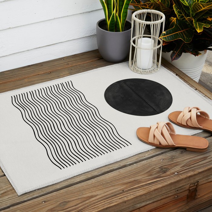 Modern Waves Outdoor Rug Gallery Image 2