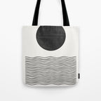 Modern Waves Tote Bag Gallery Image 1