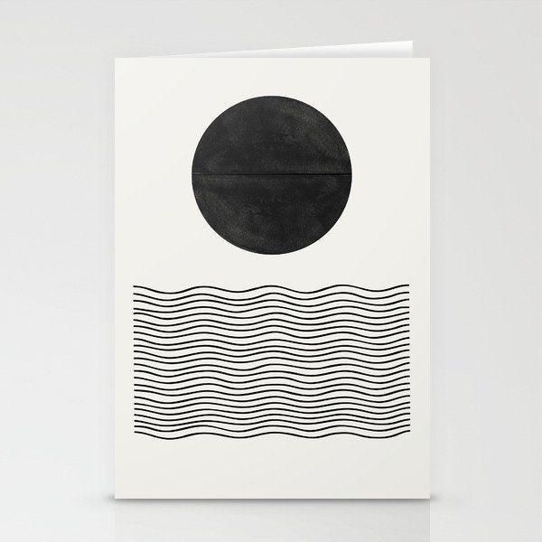 Modern Waves Stationery Card Gallery Image 2