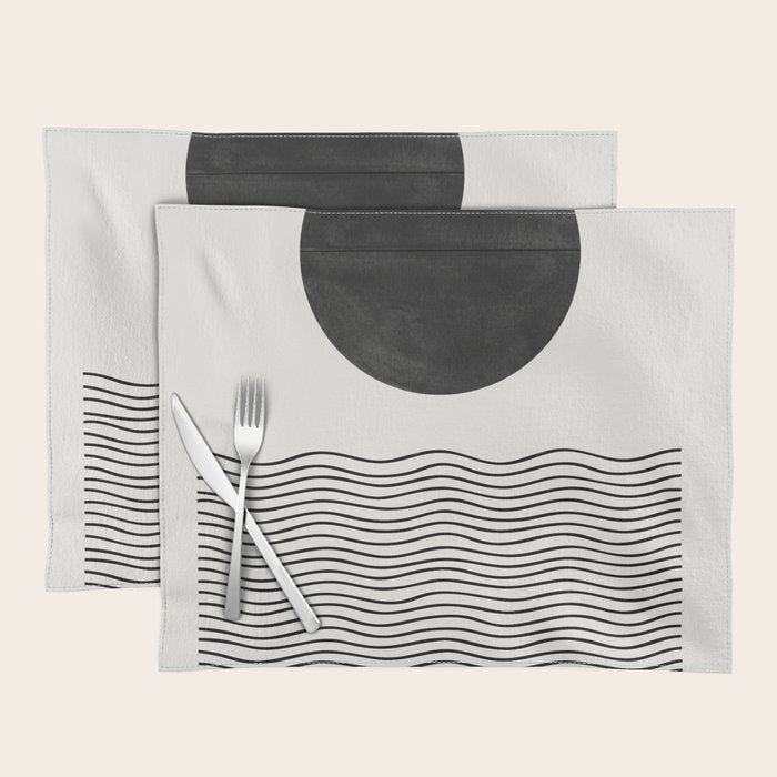 Modern Waves Placemat Gallery Image 1