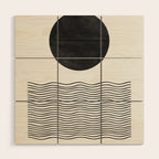 Modern Waves Wood Wall Art Gallery Image 1