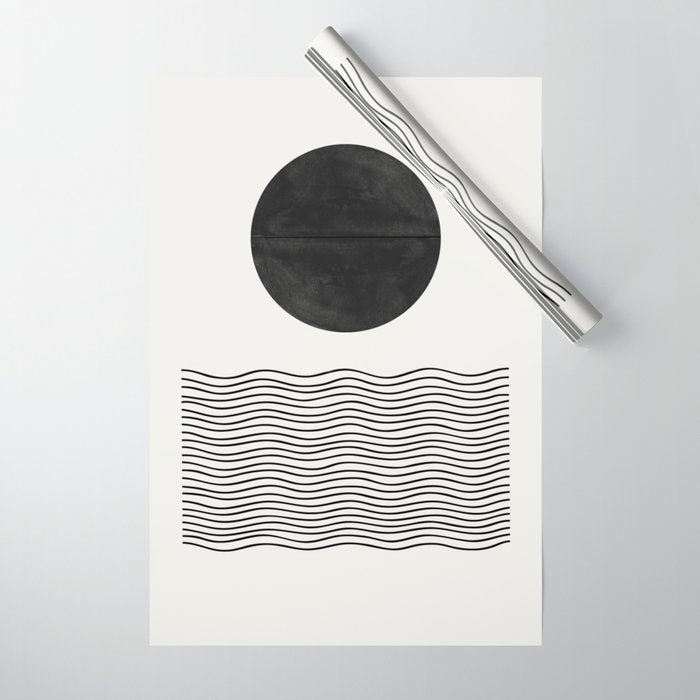 Modern Waves Wrapping Paper Gallery Image 1
