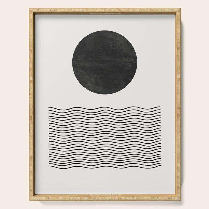 Modern Waves Serving Tray Gallery Image 1