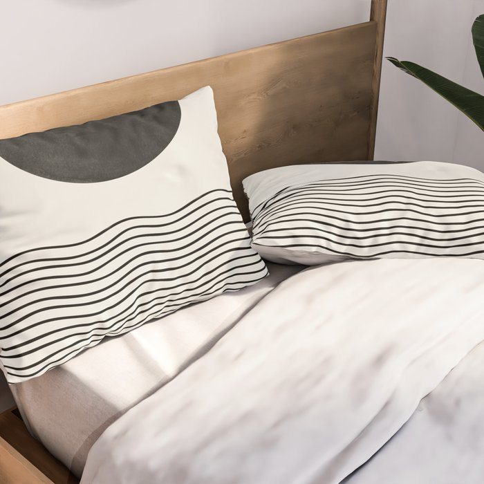 Modern Waves Pillow Sham Gallery Image 2
