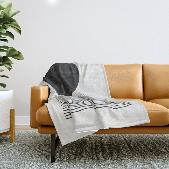 Modern Waves Throw Blanket Gallery Image 1