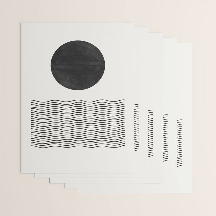 Modern Waves Wrapping Paper Gallery Image 3