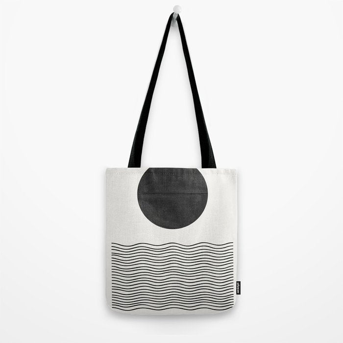 Modern Waves Tote Bag Gallery Image 2