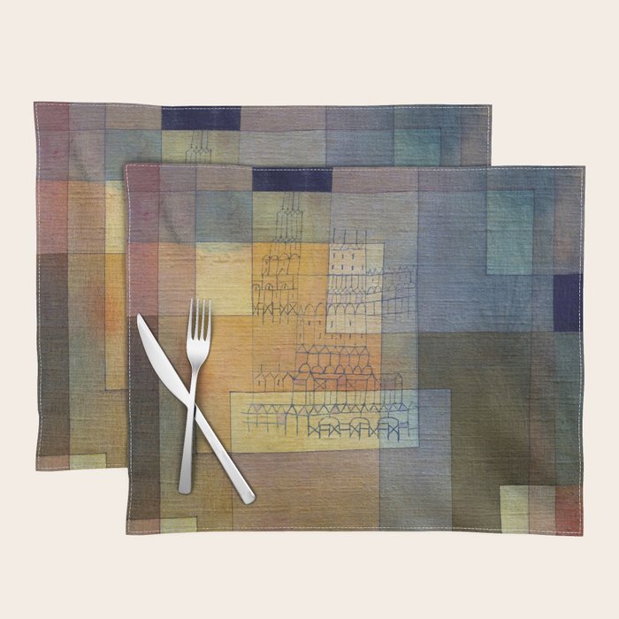 Polyphonic Architecture (1930) painting, Paul Klee Placemat Gallery Image 1