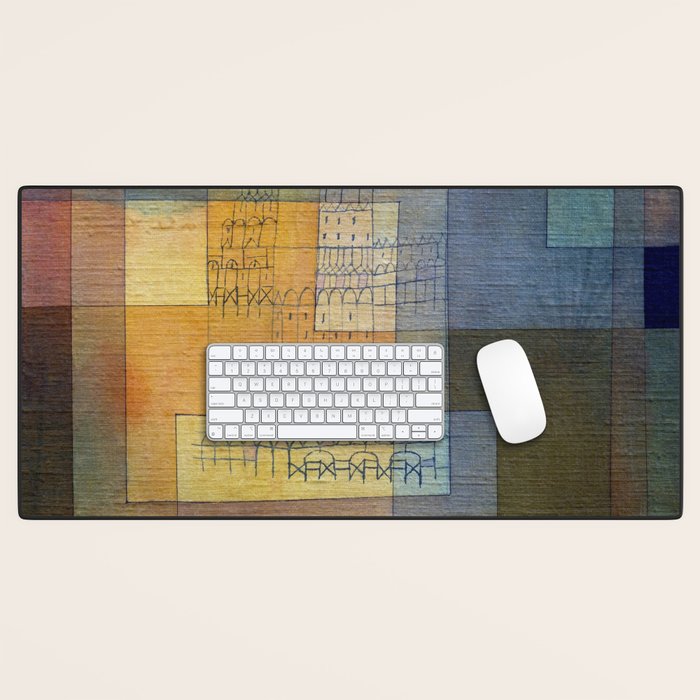Polyphonic Architecture (1930) painting, Paul Klee Desk Mat Gallery Image 1
