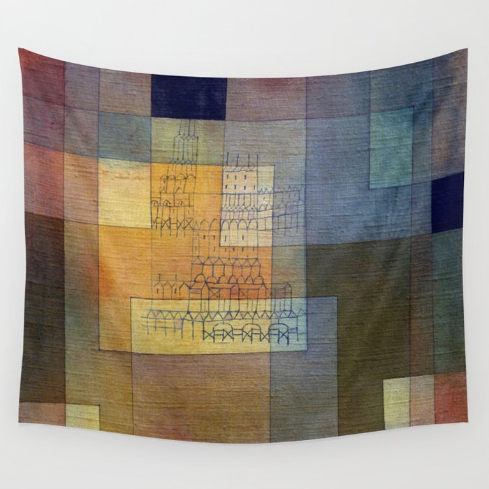 Polyphonic Architecture (1930) painting, Paul Klee Wall Tapestry Gallery Image 1