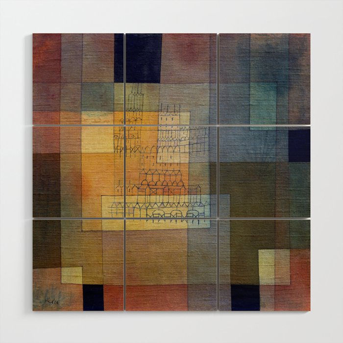 Polyphonic Architecture (1930) painting, Paul Klee Wood Wall Art Gallery Image 1