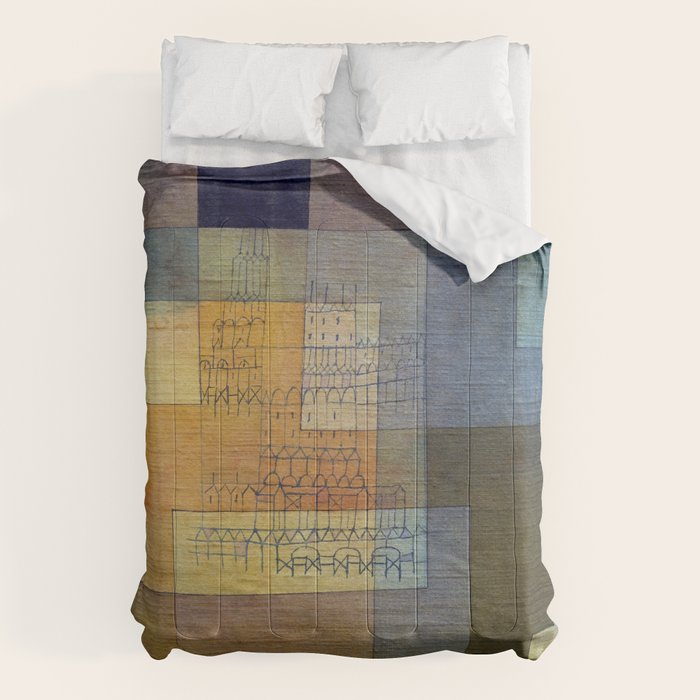 Polyphonic Architecture (1930) painting, Paul Klee Comforter Gallery Image 6