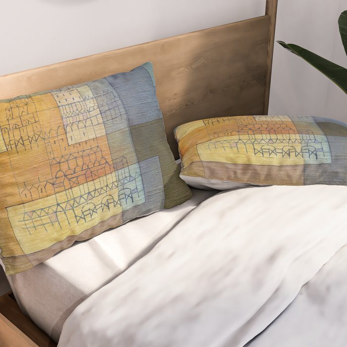 Polyphonic Architecture (1930) painting, Paul Klee Pillow Sham Gallery Image 2