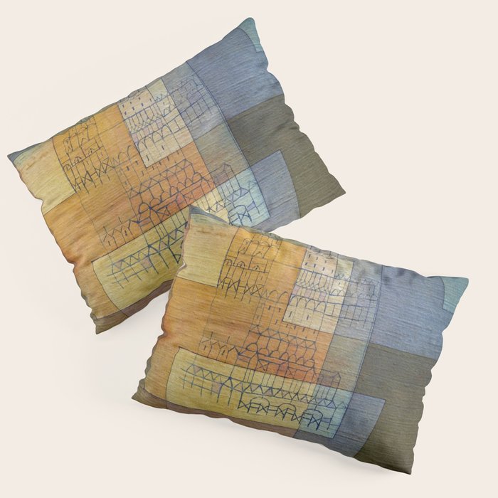 Polyphonic Architecture (1930) painting, Paul Klee Pillow Sham Gallery Image 1
