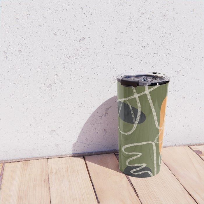 Organic Minimalist Layers 8 Travel Mug Gallery Image 4