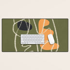 Organic Minimalist Layers 8 Desk Mat Gallery Image 1