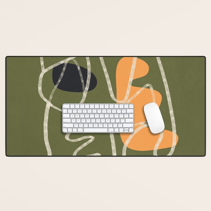 Organic Minimalist Layers 8 Desk Mat Gallery Image 1