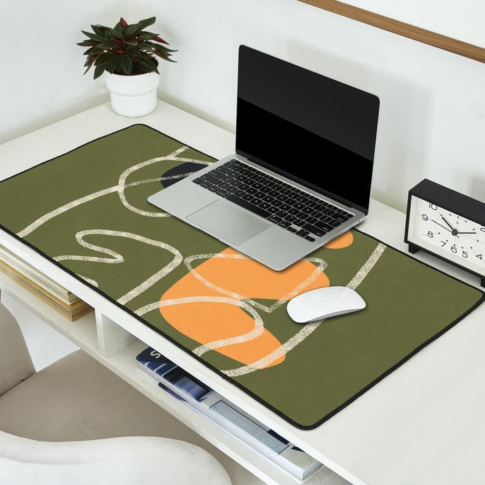 Organic Minimalist Layers 8 Desk Mat Gallery Image 2