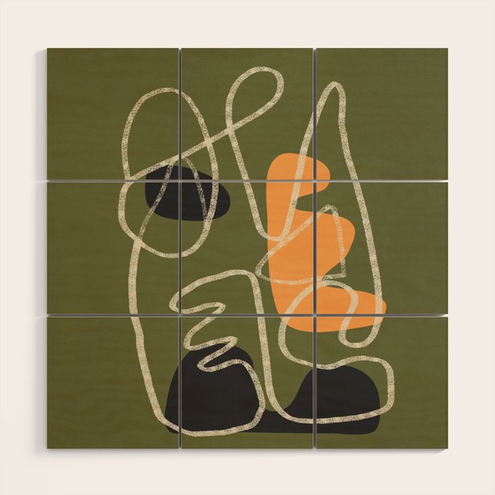 Organic Minimalist Layers 8 Wood Wall Art Gallery Image 1