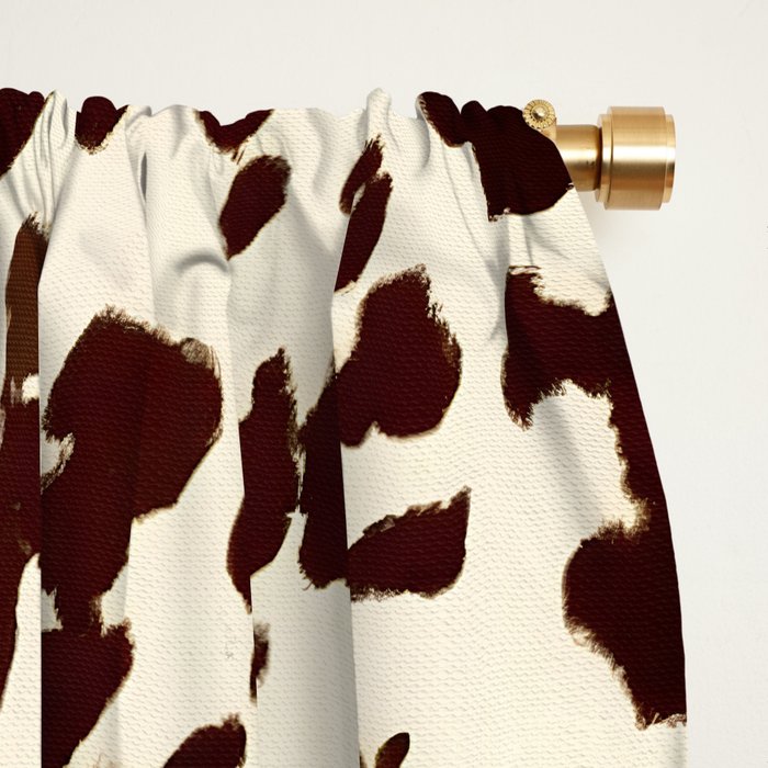 Textured Speckled Cow Window Curtain Gallery Image 2