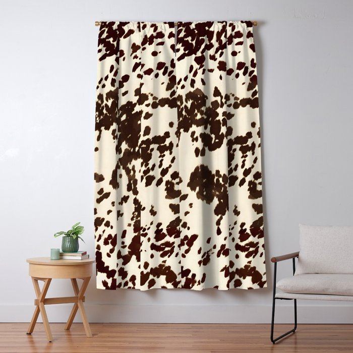 Textured Speckled Cow Window Curtain Gallery Image 1
