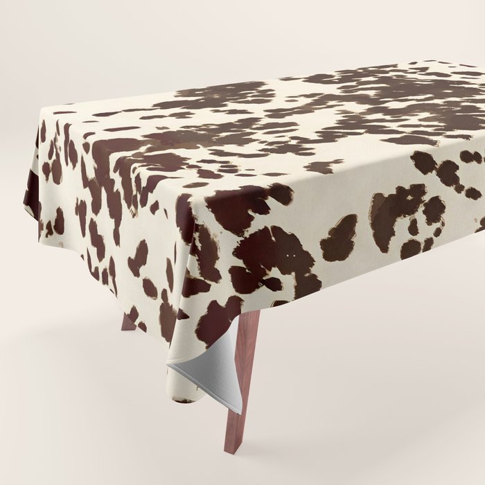 Textured Speckled Cow Tablecloth Gallery Image 1