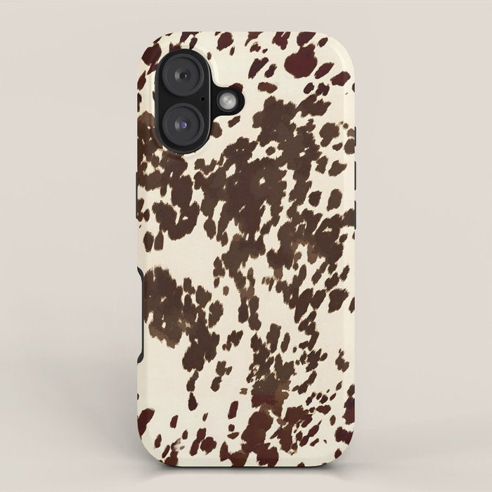 Textured Speckled Cow iPhone Case Gallery Image 1