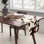 Textured Speckled Cow Table Runner Gallery Image 2