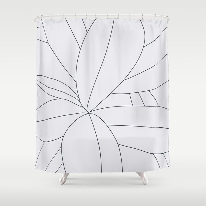 Flora Illustration 01 Shower Curtain Gallery Image 1