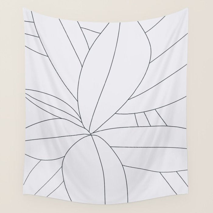 Flora Illustration 01 Wall Tapestry Gallery Image 4