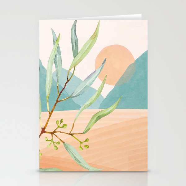 Setting Sun over the Sea 1 Stationery Card Gallery Image 1