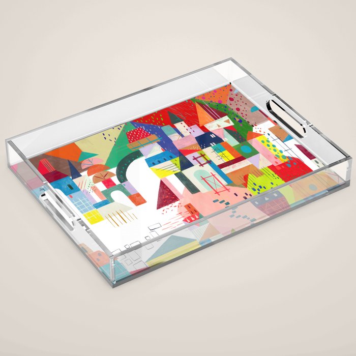 Blocks Castle Acrylic Tray Gallery Image 1