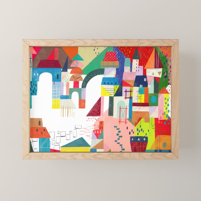 Blocks Castle Mini Art Print Gallery Image 1