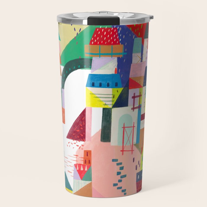 Blocks Castle Travel Mug Gallery Image 1