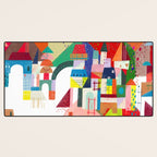 Blocks Castle Desk Mat Gallery Image 3