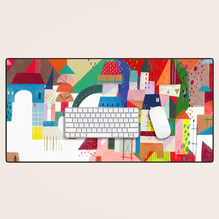 Blocks Castle Desk Mat Gallery Image 1