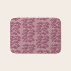 Modern Botanical on Berry  Bath Mat Gallery Image 1