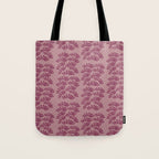 Modern Botanical on Berry  Tote Bag Gallery Image 1