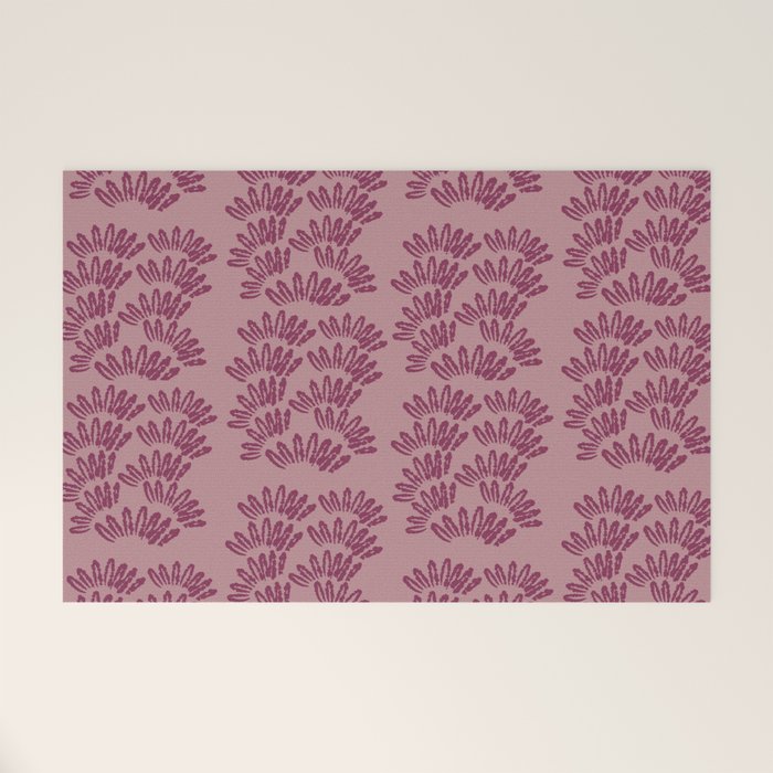 Modern Botanical on Berry  Welcome Mat Gallery Image 1