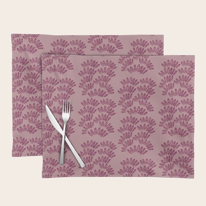 Modern Botanical on Berry  Placemat Gallery Image 1
